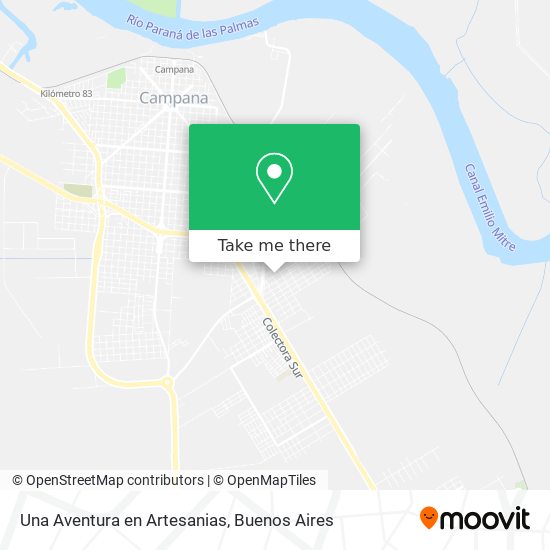 Mapa de Una Aventura en Artesanias