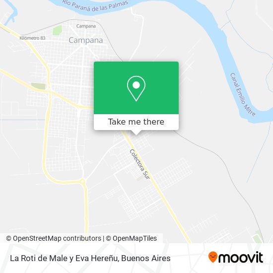 La Roti de Male y Eva Hereñu map