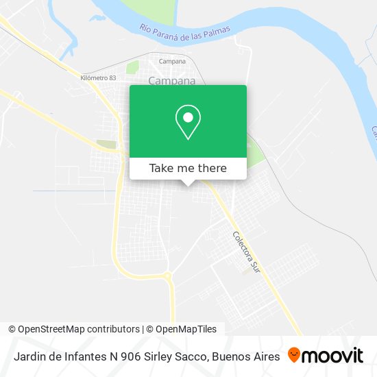 Jardin de Infantes N 906 Sirley Sacco map