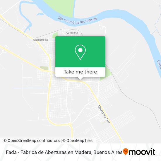 Fada - Fabrica de Aberturas en Madera map