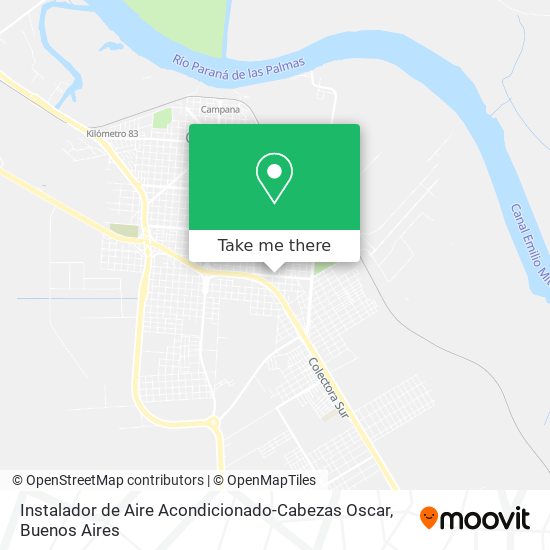 Mapa de Instalador de Aire Acondicionado-Cabezas Oscar