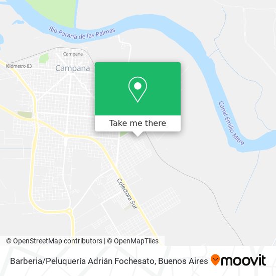 Mapa de Barberia / Peluquería Adrián Fochesato