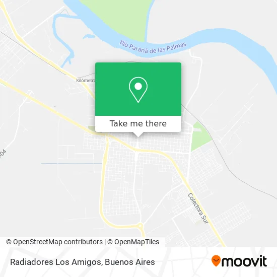 Radiadores Los Amigos map