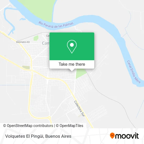 Volquetes El Pingüi map