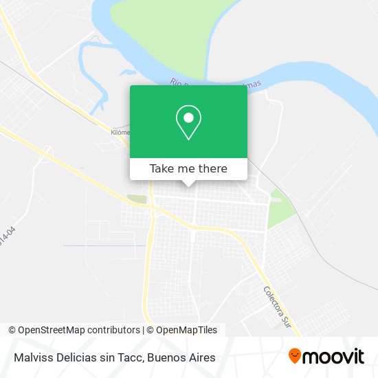 Mapa de Malviss Delicias sin Tacc