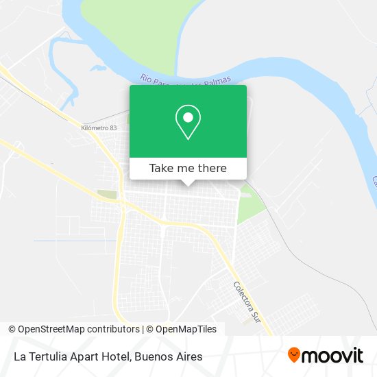 Mapa de La Tertulia Apart Hotel