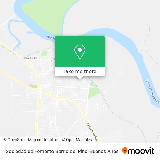 Sociedad de Fomento Barrio del Pino map