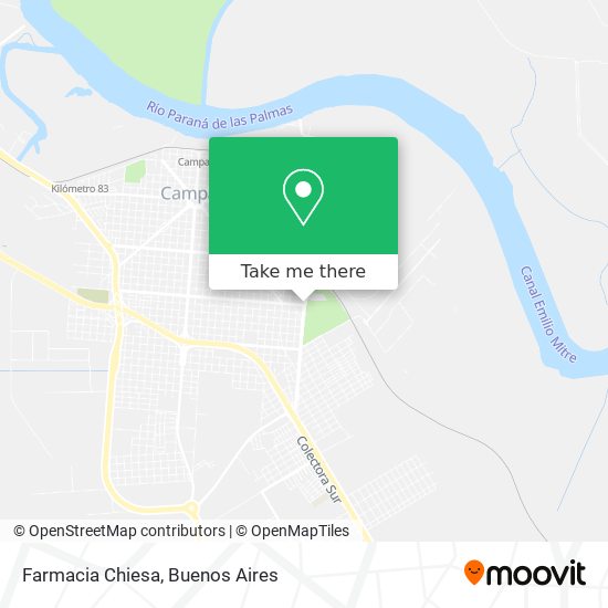 Mapa de Farmacia Chiesa