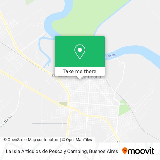 La Isla Articulos de Pesca y Camping map
