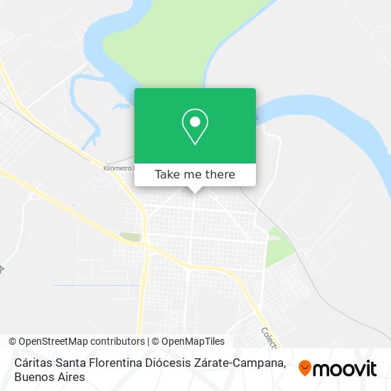 Mapa de Cáritas Santa Florentina Diócesis Zárate-Campana