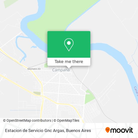 Mapa de Estacion de Servicio Gnc Argas
