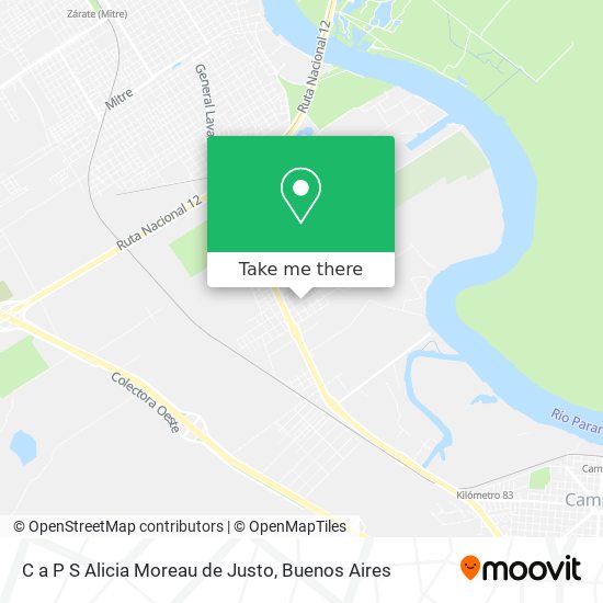 C a P S Alicia Moreau de Justo map