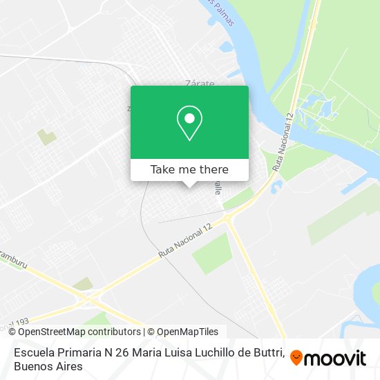 Mapa de Escuela Primaria N 26 Maria Luisa Luchillo de Buttri