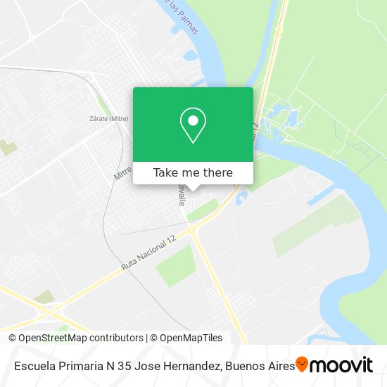 Mapa de Escuela Primaria N 35 Jose Hernandez