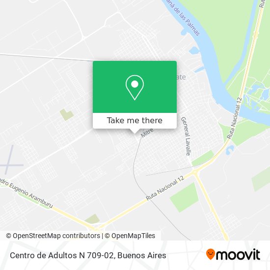 Mapa de Centro de Adultos N 709-02