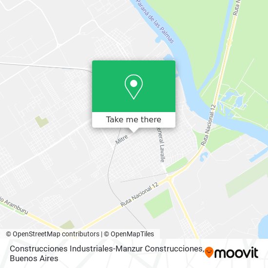 Mapa de Construcciones Industriales-Manzur Construcciones