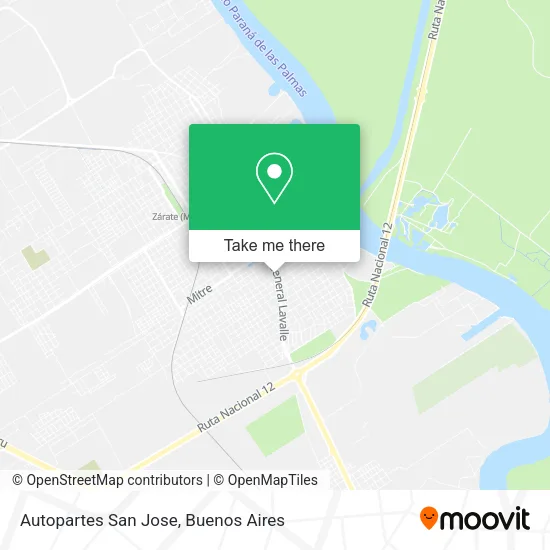 Autopartes San Jose map