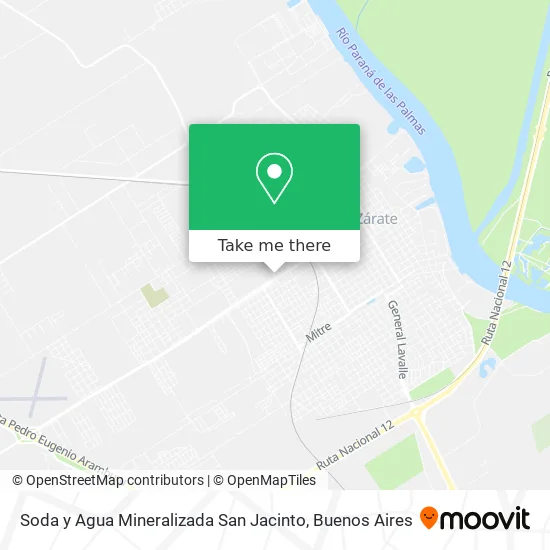 Mapa de Soda y Agua Mineralizada San Jacinto