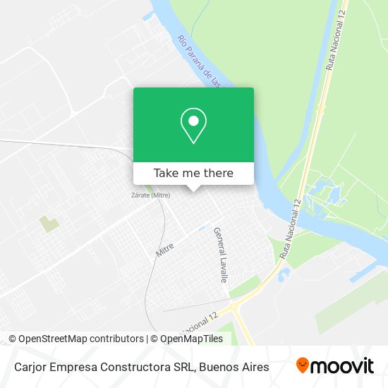 Mapa de Carjor Empresa Constructora SRL