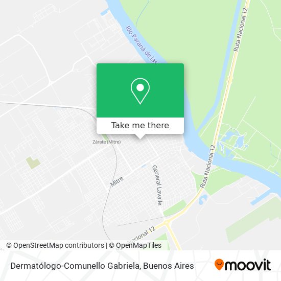 Mapa de Dermatólogo-Comunello Gabriela