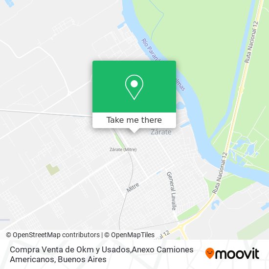 Compra Venta de Okm y Usados,Anexo Camiones Americanos map