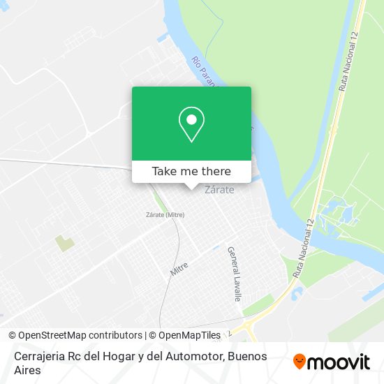 Cerrajeria Rc del Hogar y del Automotor map