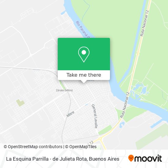 Mapa de La Esquina Parrilla - de Julieta Rota