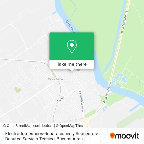 Electrodomesticos-Reparaciones y Repuestos-Dasutec Servicio Tecnico map