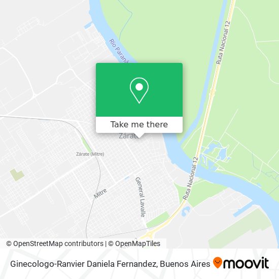 Ginecologo-Ranvier Daniela Fernandez map