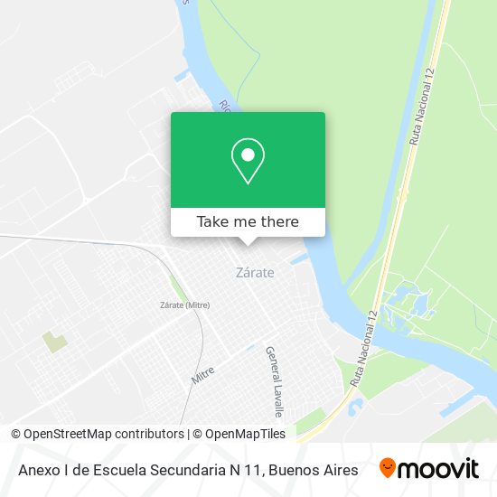 Anexo I de Escuela Secundaria N 11 map
