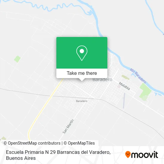 Escuela Primaria N 29 Barrancas del Varadero map