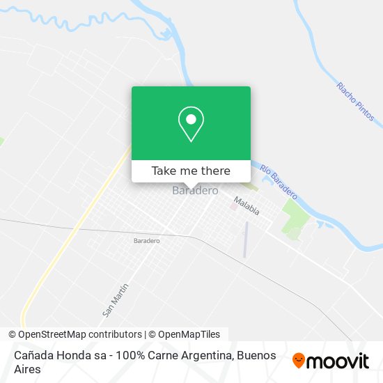 Cañada Honda sa - 100% Carne Argentina map