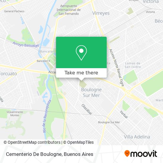 Cementerio De Boulogne map