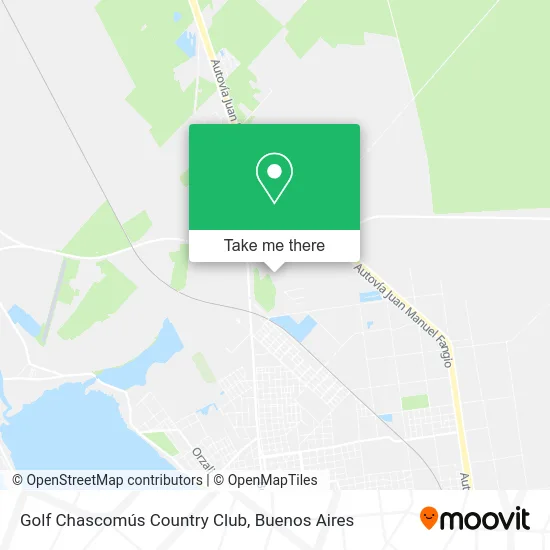 Golf Chascomús Country Club map