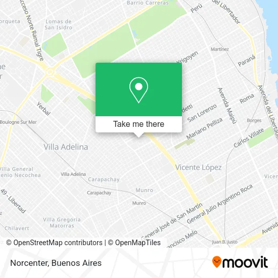 Norcenter map