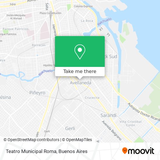 Mapa de Teatro Municipal Roma