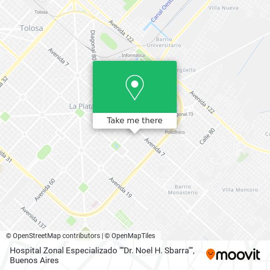 Hospital Zonal Especializado ""Dr. Noel H. Sbarra"" map