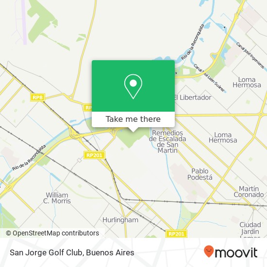 San Jorge Golf Club map