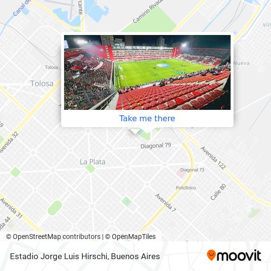 Estadio Jorge Luis Hirschi map