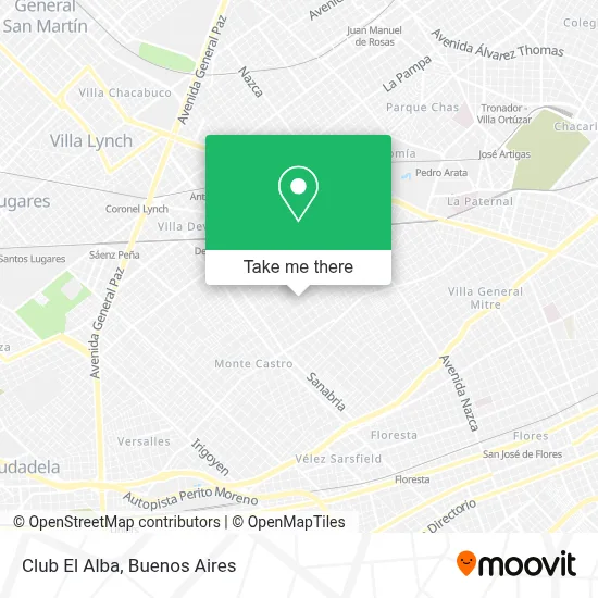 Club El Alba map
