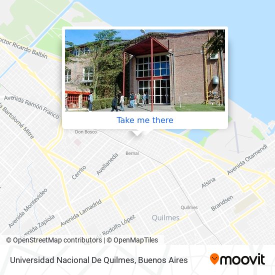 Universidad Nacional De Quilmes map