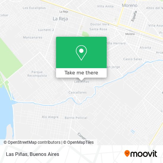 Las Piñas map