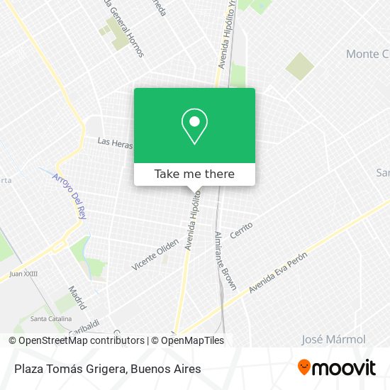 Plaza Tomás Grigera map