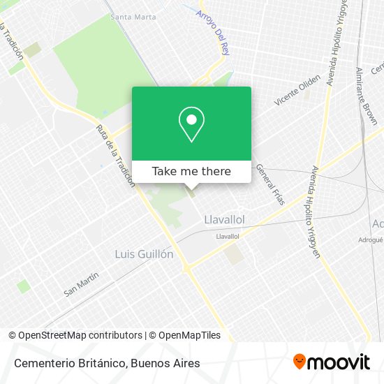 Cementerio Británico map