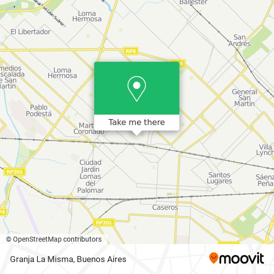 Granja La Misma map