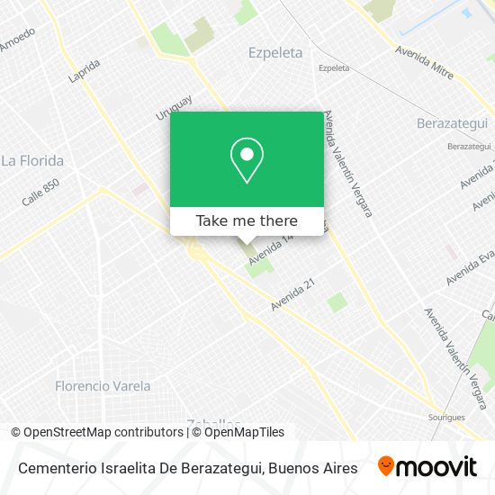 Cementerio Israelita De Berazategui map