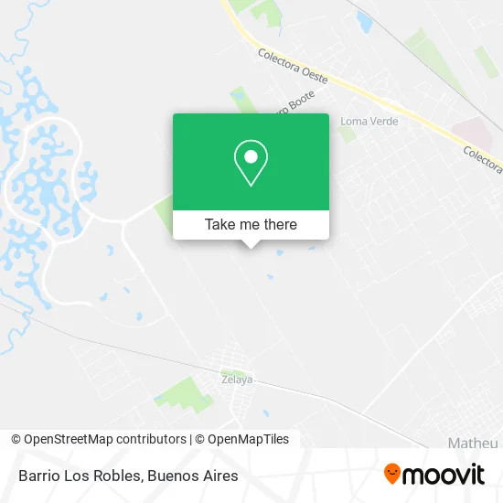 Barrio Los Robles map