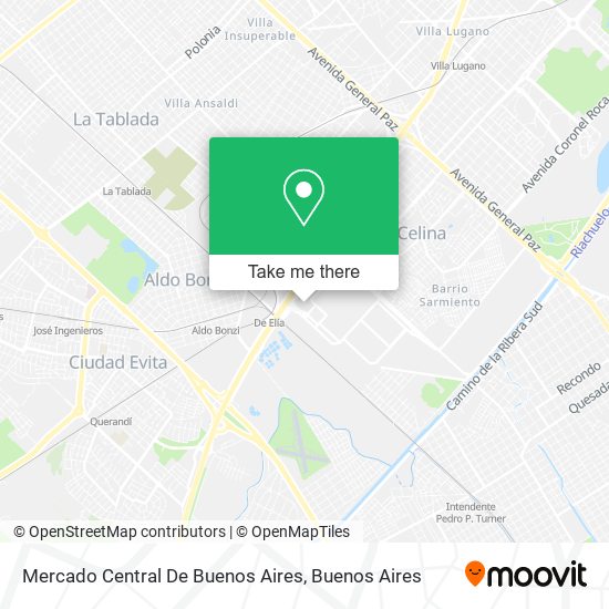 Mercado Central De Buenos Aires map