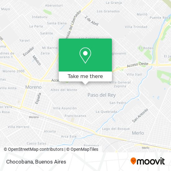 Chocobana map