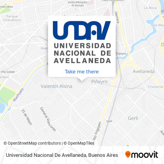 Universidad Nacional De Avellaneda map